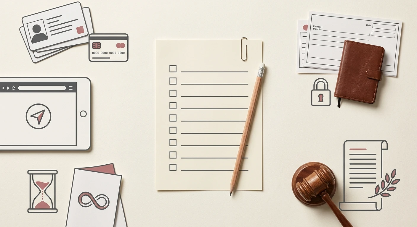 Illustration of an Australian player checklist covering payments, verification, regulation and mobile use